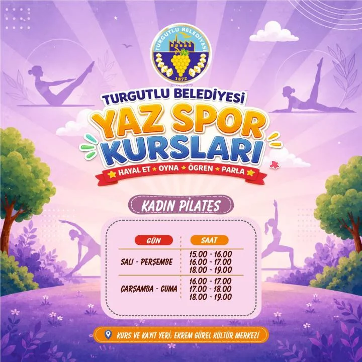 Turgutlu Belediyesinden İki Merkezde Kadınlara Özel Pilates Kursu