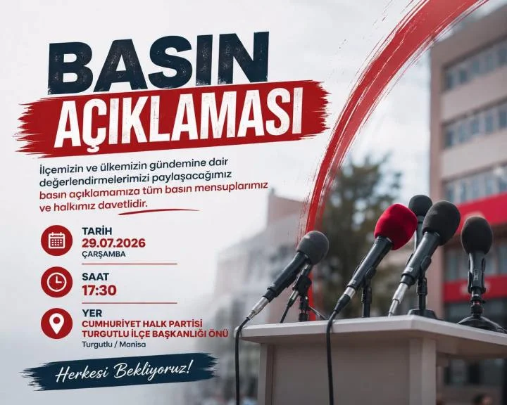 Başkan AKIN, Çarşamba günü CHP İlçe Başkanlığı önünde değerlendirmelerde bulunacak…