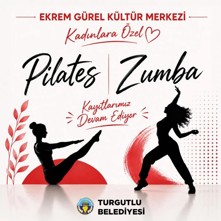Turgutlu Belediyesinin Kadınlara Özel Zumba ve Pilates Kurslarına Kayıtlar Devam Ediyor