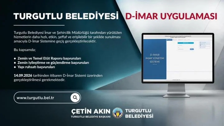 Turgutlu Belediyesi Üç İmar Başvurusunu D-İmar Sistemine Taşıyor